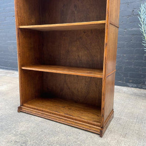Vintage Oak Barristers Bookcase Shelf Unit