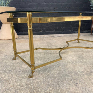 Vintage Brass & Glass Coffee Table, c.1960’s