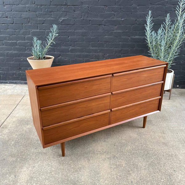 Danish Modern 6-Drawer Teak Dresser, c.1960’s