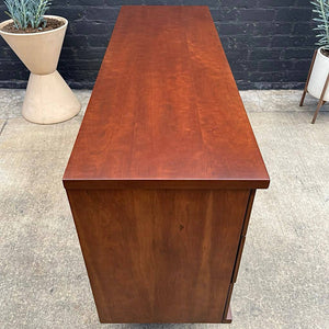 Mid-Century Modern Walnut Dresser with Brass Handles, c.1960’s