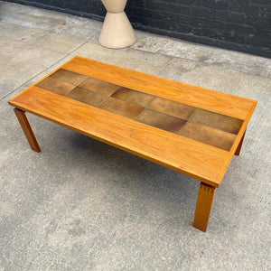 Danish Modern Teak Coffee Table with Tile Top, c.1960’s