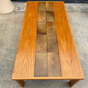 Danish Modern Teak Coffee Table with Tile Top, c.1960’s