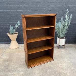 Vintage Oak Barristers Bookcase Shelf Unit