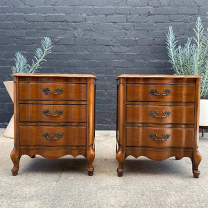 Pair of Vintage French Provincial Night Stands, c.1960’s