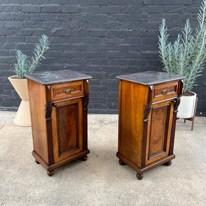 Pair of Antique Empire Style Mahogany End Tables / Night Stands, 1920’s