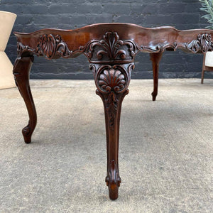 Antique Mahogany Coffee Table with Inlaid Woods, c.1950’s