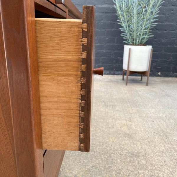 Mid-Century Modern Walnut Executive Desk with Finished Back, c.1960’s