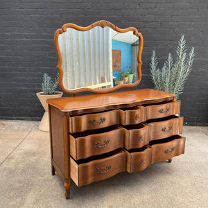 Vintage French Provincial Dresser with Mirror, c.1960’s