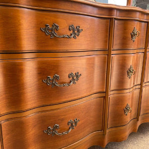 Vintage French Provincial Dresser with Mirror, c.1960’s