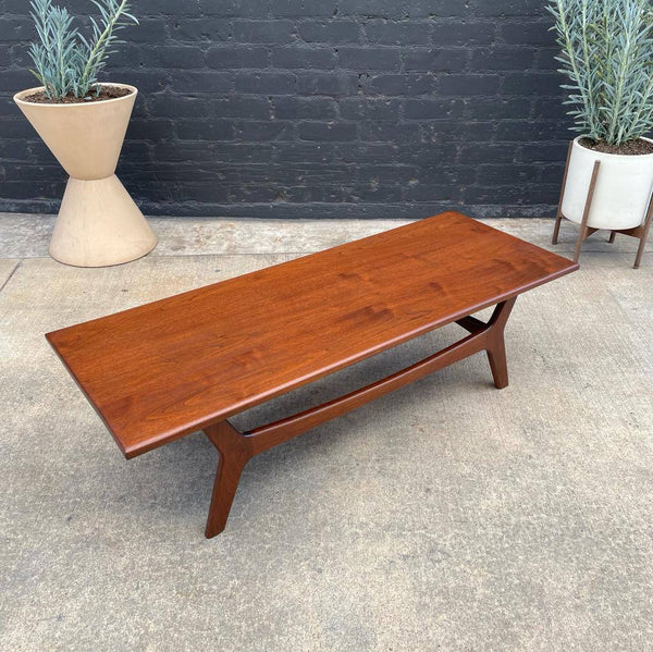 Mid-Century Modern Sculpted Walnut Coffee Table, c.1960’s