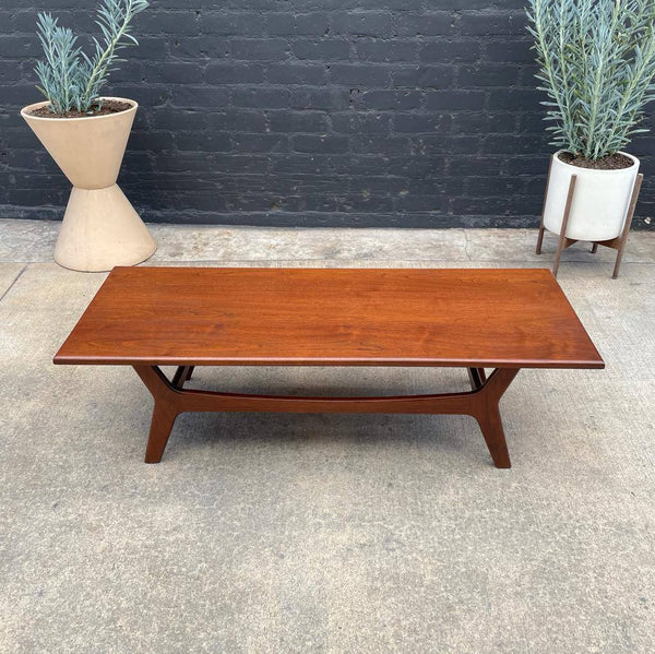 Mid-Century Modern Sculpted Walnut Coffee Table, c.1960’s