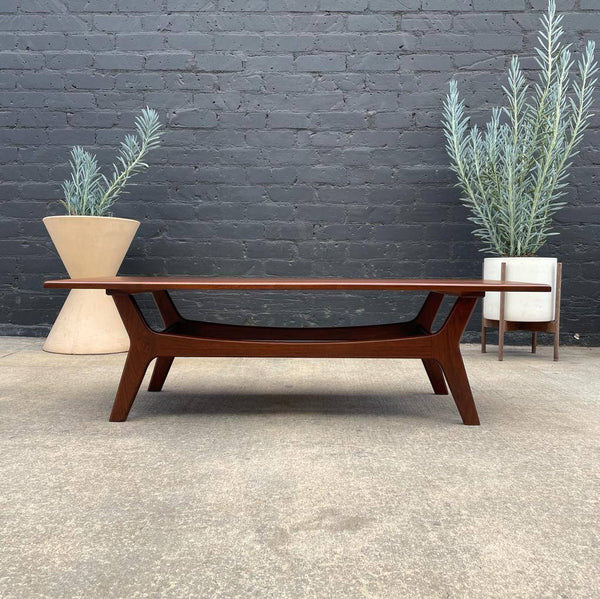 Mid-Century Modern Sculpted Walnut Coffee Table, c.1960’s