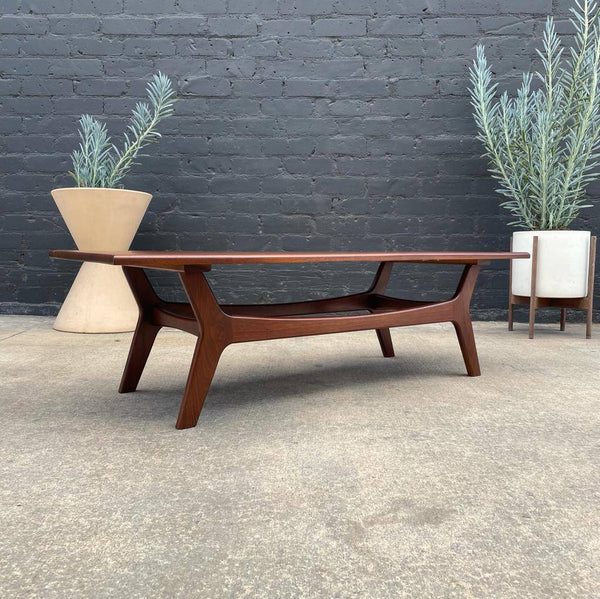 Mid-Century Modern Sculpted Walnut Coffee Table, c.1960’s