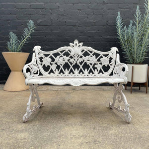 Vintage Aluminum Love Seat Bench