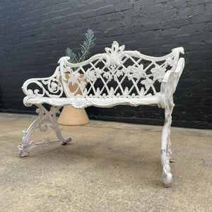 Vintage Aluminum Love Seat Bench