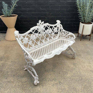 Vintage Aluminum Love Seat Bench