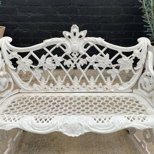 Vintage Aluminum Love Seat Bench