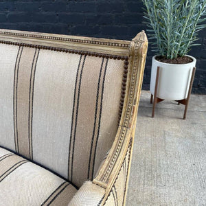 Vintage French Style Carved Sofa, c.1950’s