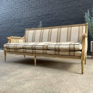 Vintage French Style Carved Sofa, c.1950’s