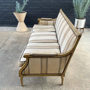 Vintage French Style Carved Sofa, c.1950’s