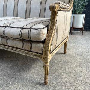 Vintage French Style Carved Sofa, c.1950’s