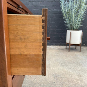 Mid-Century Modern Walnut Executive Desk with Finished Back, c.1960’s