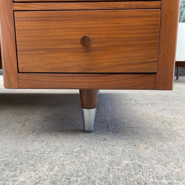 Mid-Century Modern Walnut Executive Desk with Finished Back, c.1960’s
