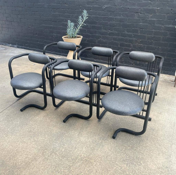 Vintage Italian Dining Set with Chairs by Fly Line