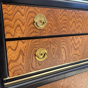 Mid-Century Modern Highboy with Brass Pulls, c.1960’s