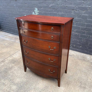 Antique Federal-Style Mahogany Highboy Chest of Drawers, c.1950’s