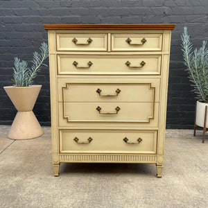 Vintage Neoclassical Style Highboy Chest of Drawers by Drexel, c.1960’s