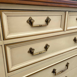 Vintage Neoclassical Style Highboy Chest of Drawers by Drexel, c.1960’s
