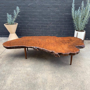 Vintage Free-Form Slab Coffee Table