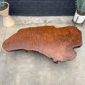 Vintage Free-Form Slab Coffee Table