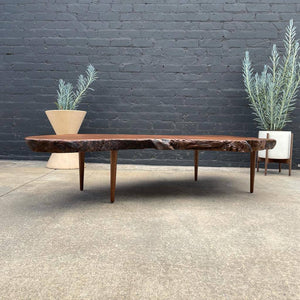 Vintage Free-Form Slab Coffee Table