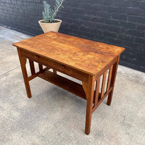 Vintage Mission Style Oak Desk, 1960’s