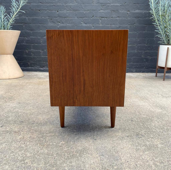 Custom Modern Low Walnut Credenza / Bookcase