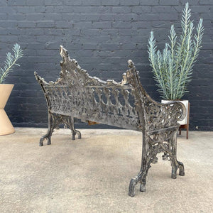 Vintage Metal Iron Bench