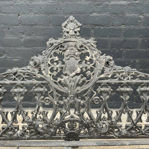 Vintage Metal Iron Bench