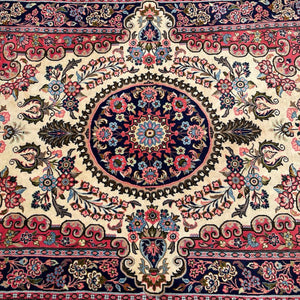Vintage Persian Hand-Woven Wool Carpet Rug