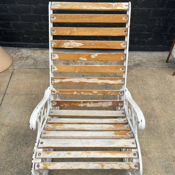 Vintage Metal Outdoor Patio Rocking Chair