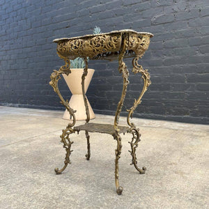 Vintage Aluminum Tier Side Table, c.1970’s
