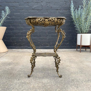 Vintage Aluminum Tier Side Table, c.1970’s
