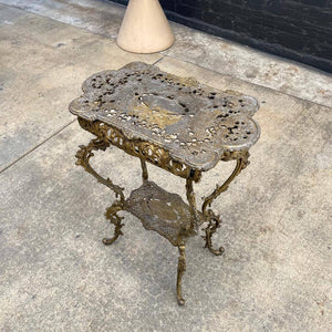 Vintage Aluminum Tier Side Table, c.1970’s