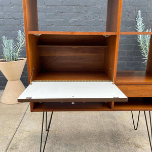 Mid-Century Modern Wall Bookshelf Storage Unit by Hooker Furniture, c.1960’s