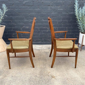 Set of 6 Mid-Century Modern Sculpted Walnut Dining Chairs, c.1960’s