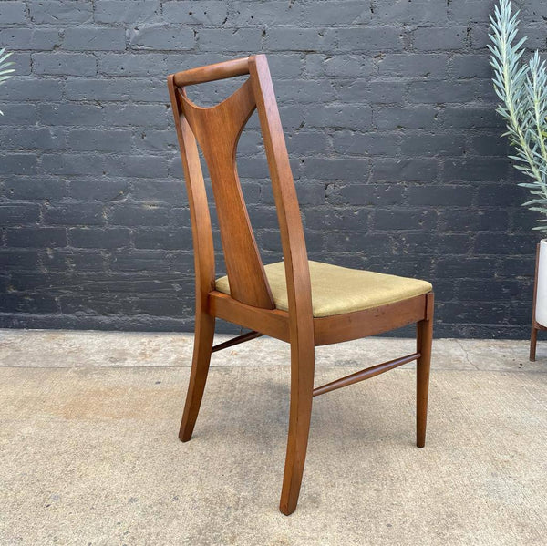 Set of 6 Mid-Century Modern Sculpted Walnut Dining Chairs, c.1960’s