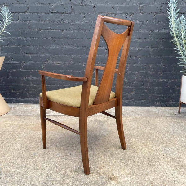 Set of 6 Mid-Century Modern Sculpted Walnut Dining Chairs, c.1960’s