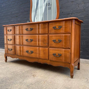 Vintage French Provincial Dresser 9dr, c.1960’s