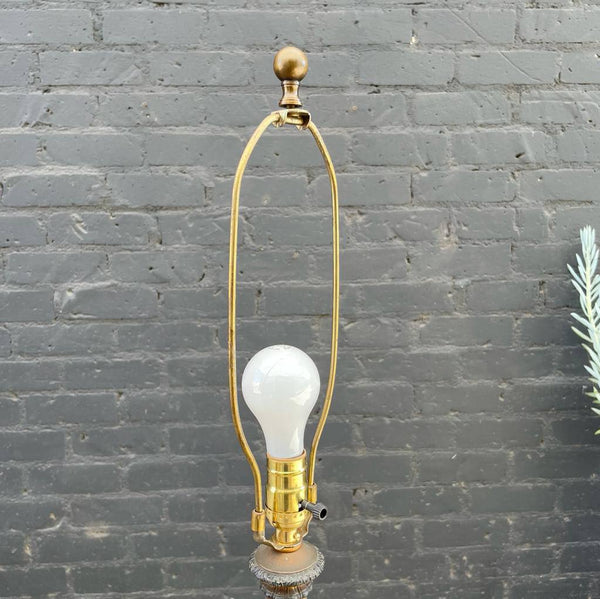 Vintage Accent Brass Floor Lamp, 1940’s
